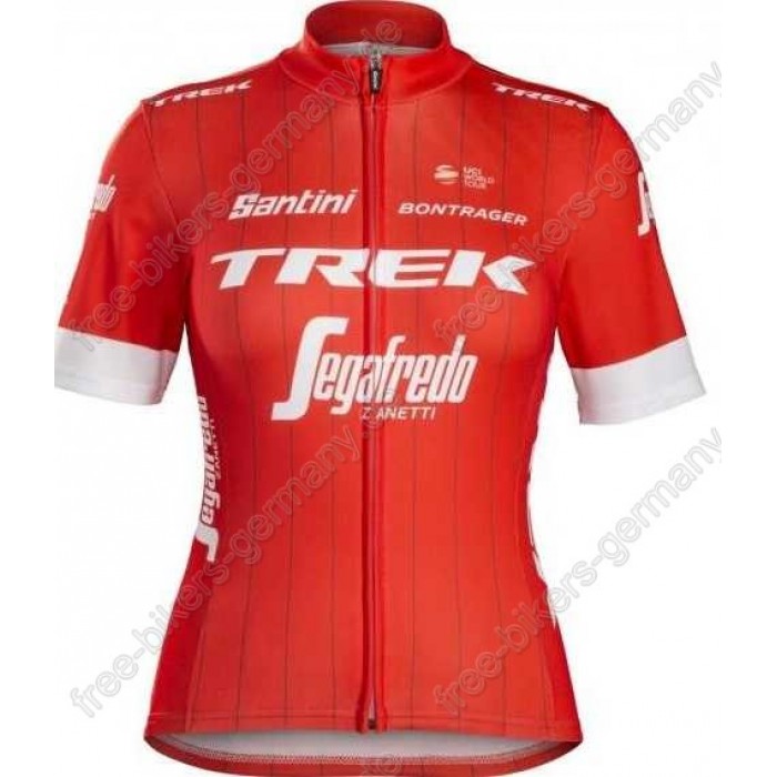 Trek Segafredo Damen Trägerhosen Sets 2018 Rot