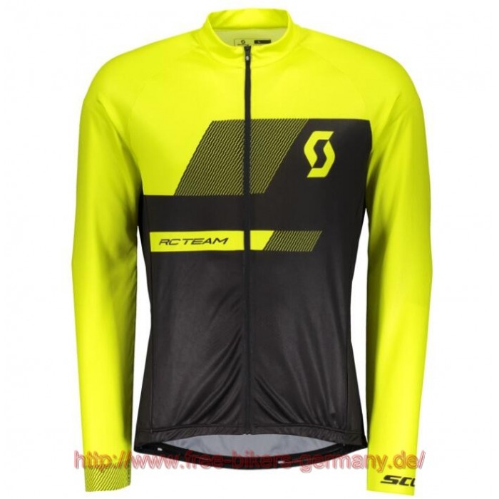 2018 Scott RC TEAM 10 sulphur gelb Fahrradtrikot Langarm