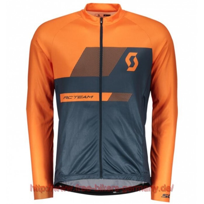 2018 Scott RC TEAM 10 mandarin orange Fahrradtrikot Langarm