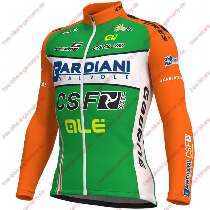 Radsport Bardiani Csf 2018 Trikot Langarm