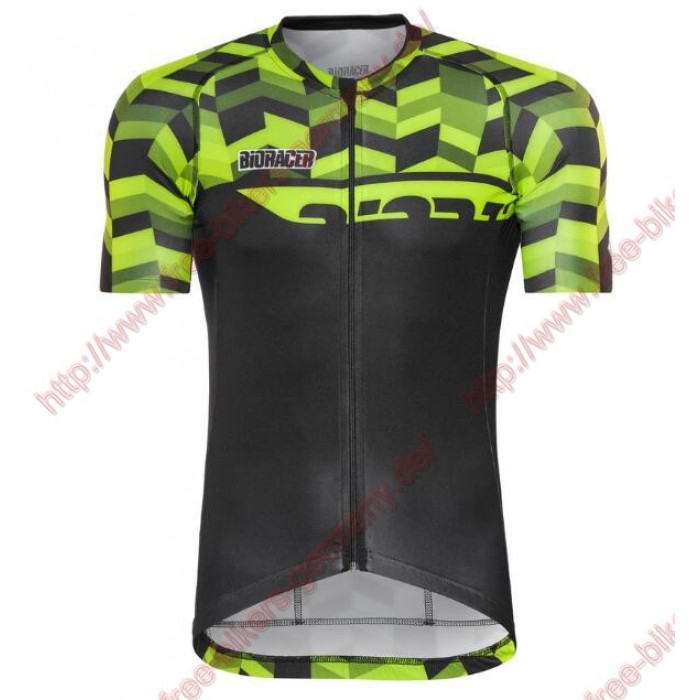 Radsport Bioracer Spitfire Fishbone Grün 2018 Trikot Kurzarm