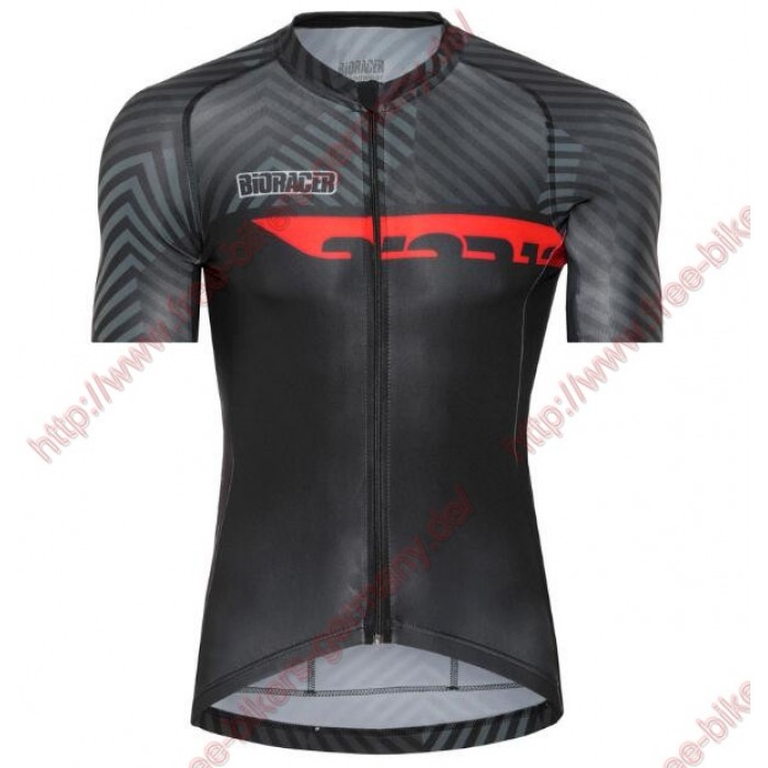 Radsport Bioracer Spitfire Dazzle Rot Trikot Kurzarm