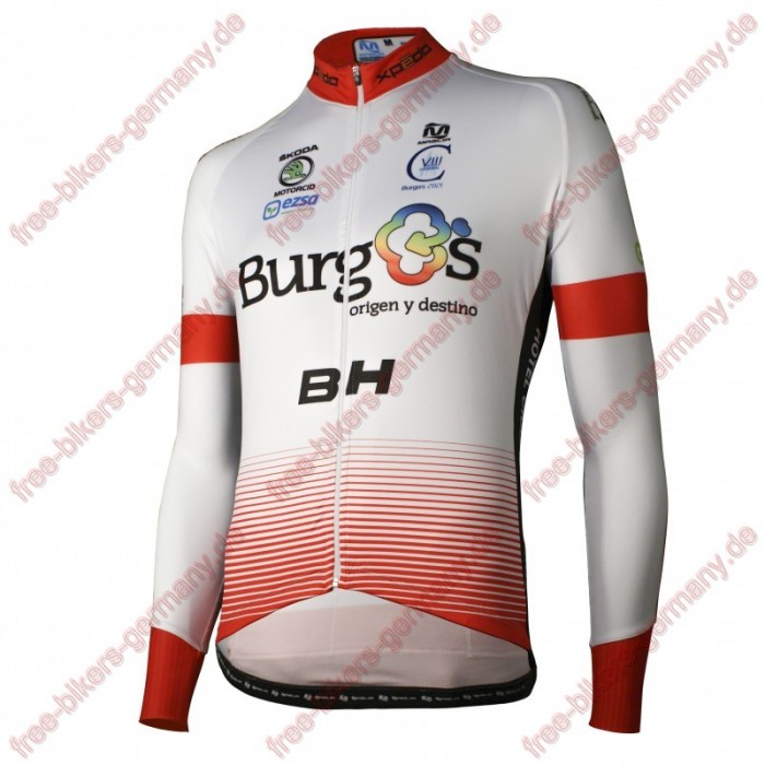 Radsport Burgos BH Pro Team 2018 Trikot Langarm