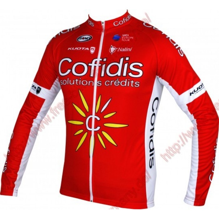 Radsport 2018 COFIDIS Trikot Langarm