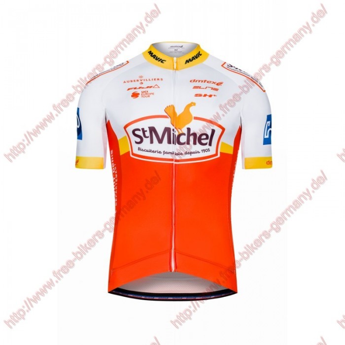 Radsport SAINT MICHEL AUBER 93 Trikot Kurzarm