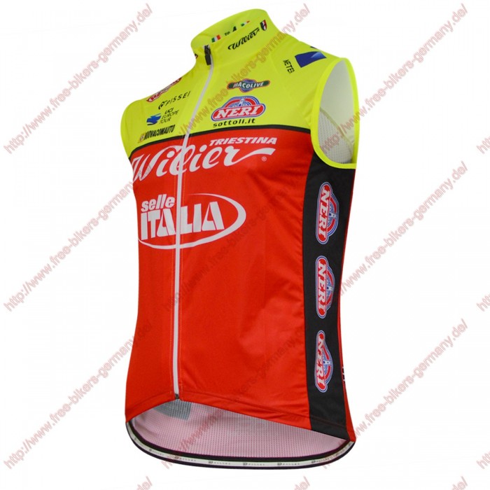 Radsport Wilier Selle Italia 2018 Windstopper ärmelloses Trikot Kurz