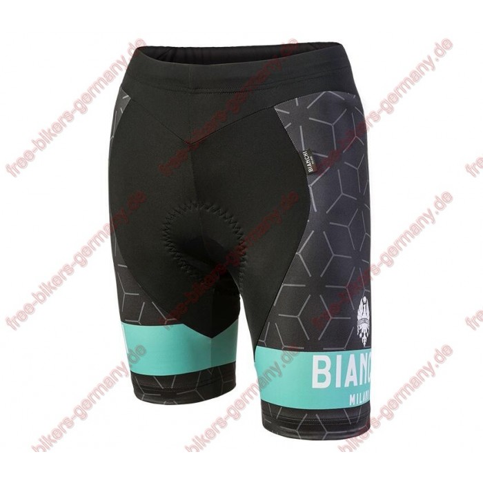 Profiteam 2018 Bianchi Milano Nevola schwarz Damen Radhose Kurz 19426UT