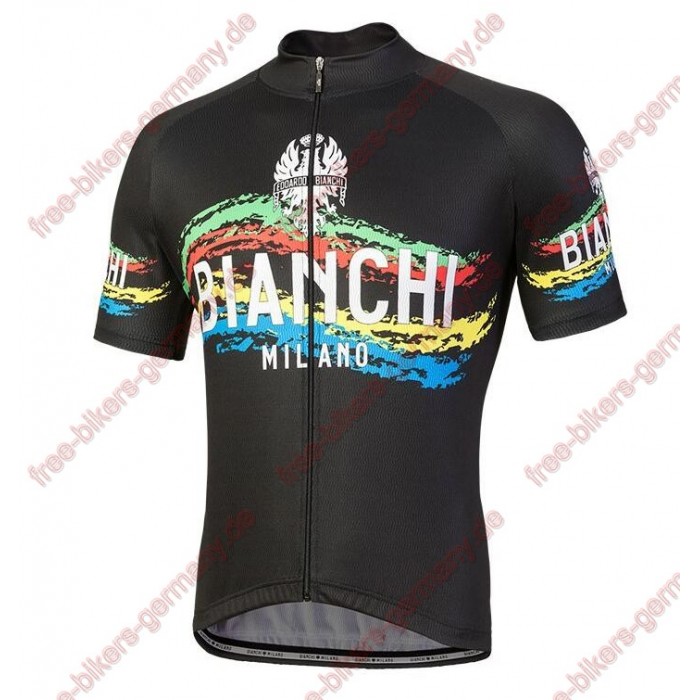 Profiteam 2018 Bianchi Milano Misegna schwarz Trikot Kurzarm 44253LZ