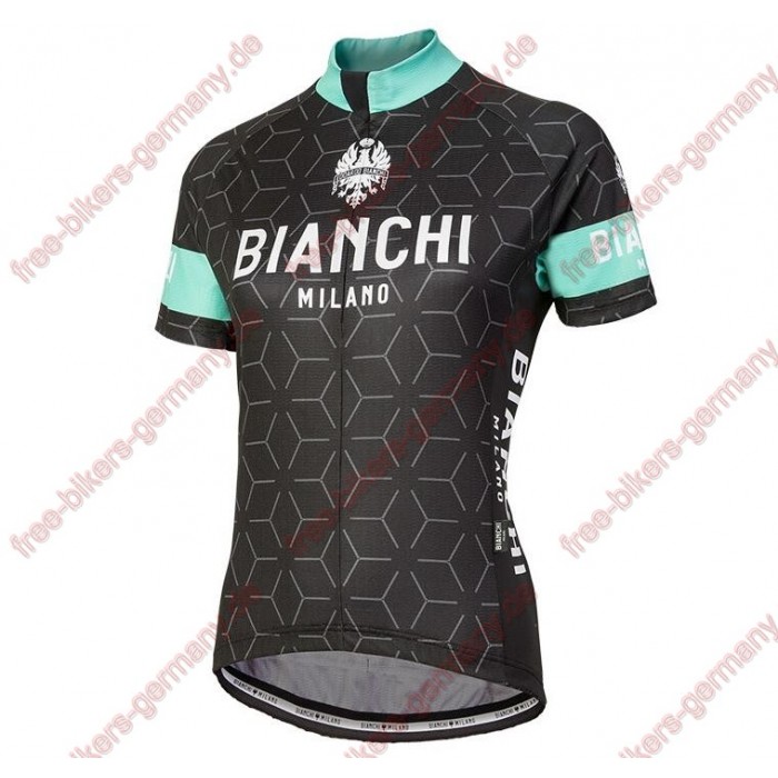 Profiteam 2018 Bianchi Milano Nevola schwarz Damen Trikot Kurzarm 85855QG