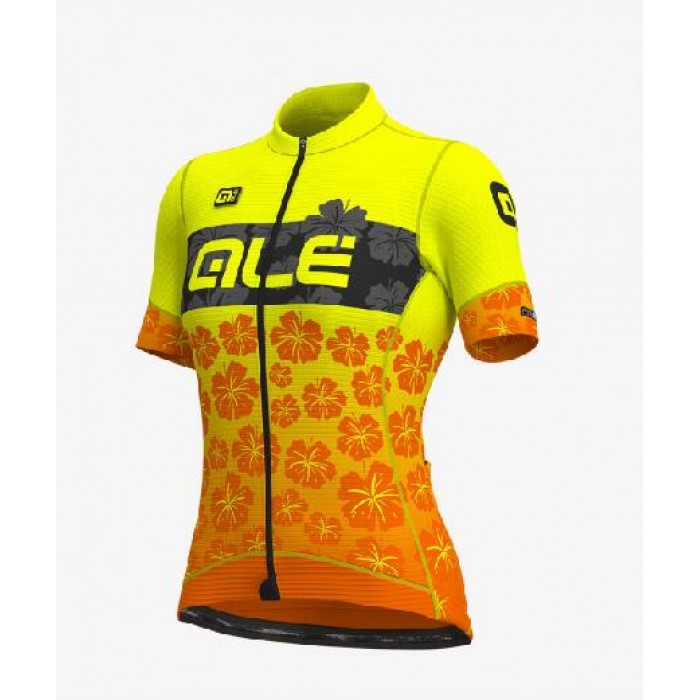 Fahrradbekleidung Radsport 2020 Ale Ibisco Damen Trikot Kurzarm Outlet gelb