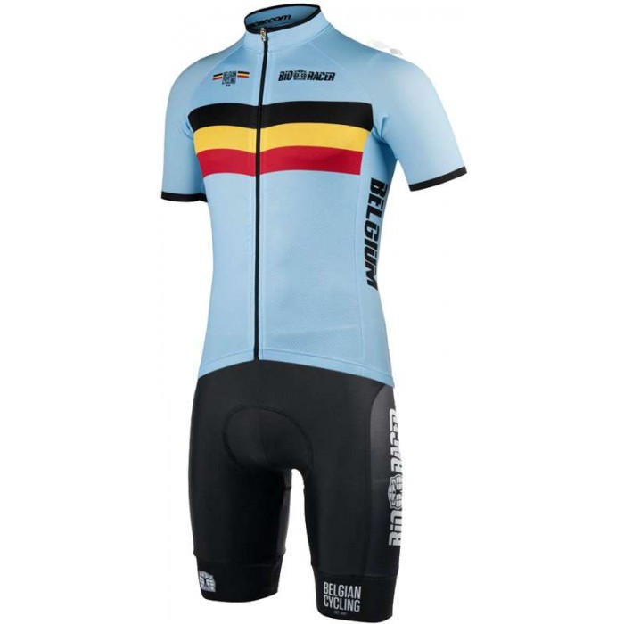 Fahrradbekleidung Radsport 2020 BELGIEN Set Radbekleidung Satz Trikot Kurzarm+Fahrradhose Set Outletarm