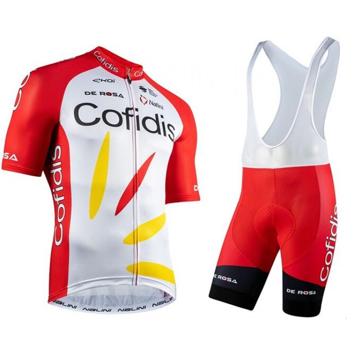 Fahrradbekleidung Radsport 2020 COFIDIS SOLUTIONS CREDITS Radbekleidung Satz Trikot Kurzarm+Trägerhosen Set Outlet