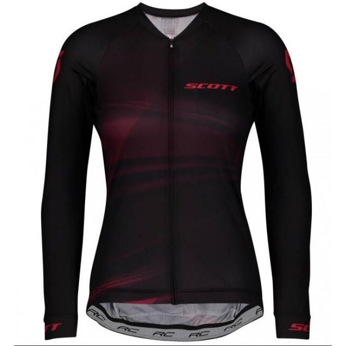 Fahrradbekleidung Radsport 2020 Damen SCOTT RC Pro Trikot Langarmschwarz