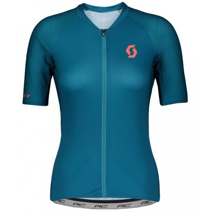 Fahrradbekleidung Radsport 2020 Damen SCOTT RC Premium Trikot Kurzarm Outlet Dunkelblau