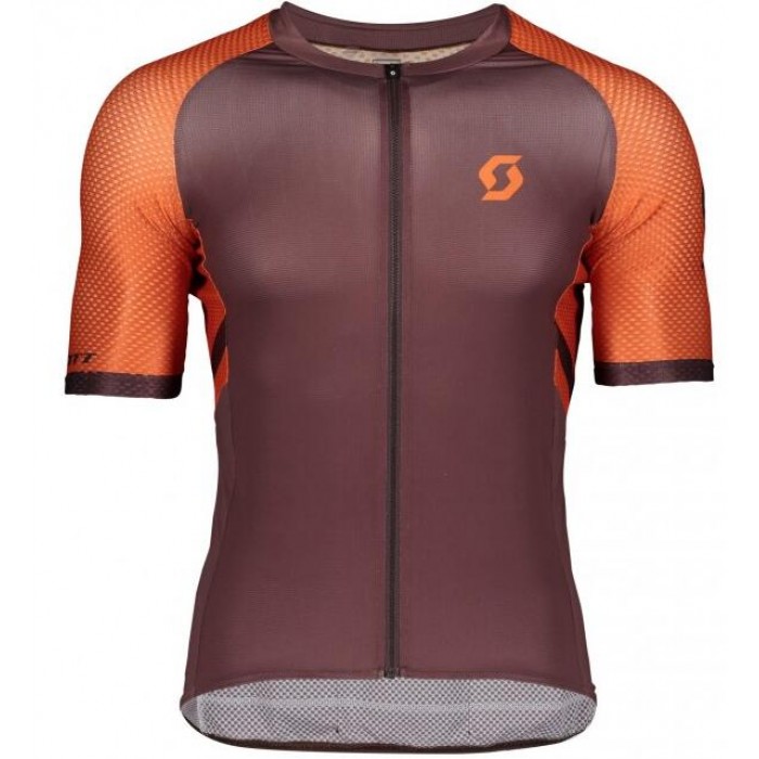 Fahrradbekleidung Radsport 2020 SCOTT RC Premium Climber Trikot Kurzarm Outlet Orange Fluo