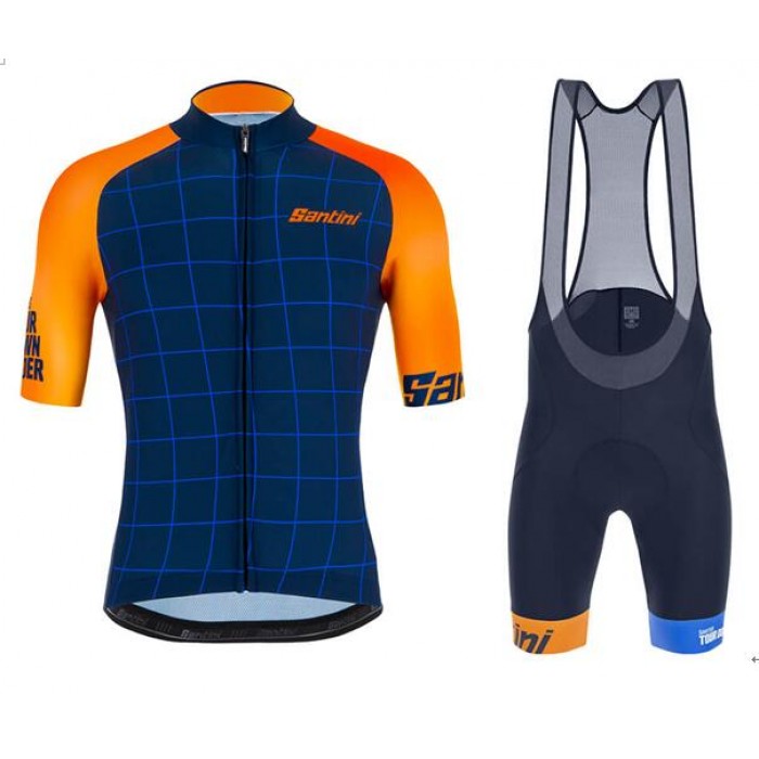 Fahrradbekleidung Radsport 2020 TOUR DOWN UNDER Radbekleidung Satz Trikot Kurzarm+Trägerhosen Set Outlet blau