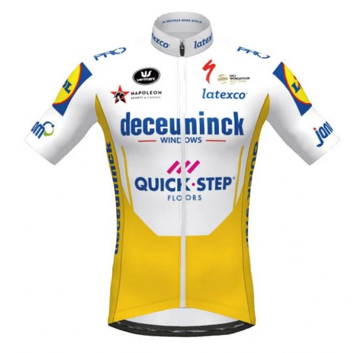 Fahrradbekleidung Radsport 2020 DECEUNINCK QUICK-STEP TdF Trikot Kurzarm Outlet Gelb 5SRRS