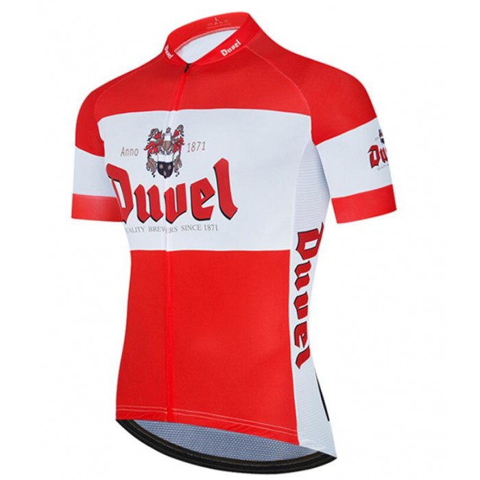 Fahrradbekleidung Radsport 2020 Duvel Beer Trikot Kurzarm Outlet rot 6ML10