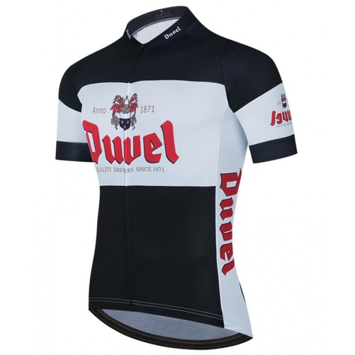 Fahrradbekleidung Radsport 2020 Duvel Beer Trikot Kurzarm Outlet Schwarz BF0I7