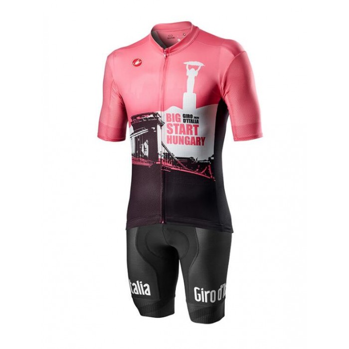 Fahrradbekleidung Radsport 2020 GIRO D'ITALIA Hungary Radbekleidung Satz Trikot Kurzarm+Trägerhosen Set Outlet LJ6KH