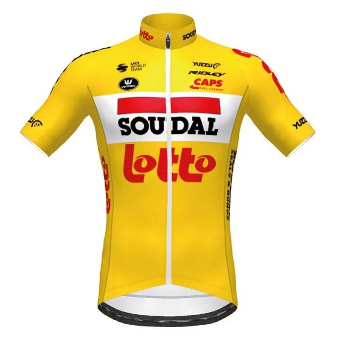 Fahrradbekleidung Radsport 2020 Lotto Soudal TdF Trikot Kurzarm Outlet Gelb QVUHN