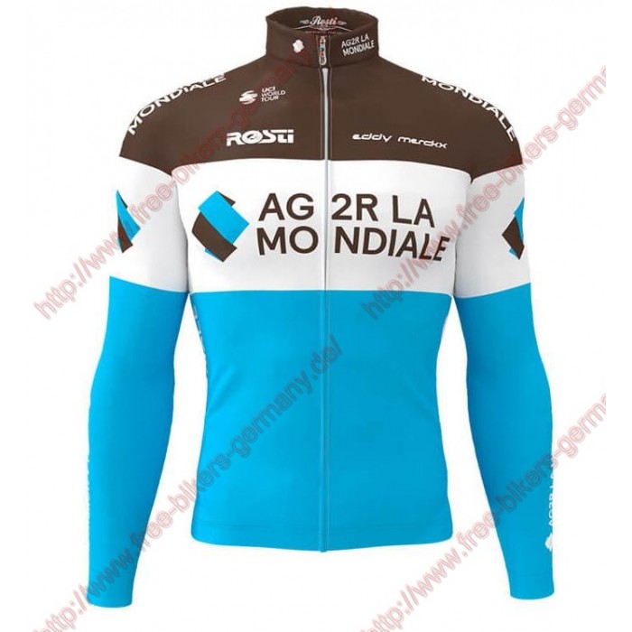 Profiteams AG2R LA MONDIALE 2019 Radsport Trikot Langarm