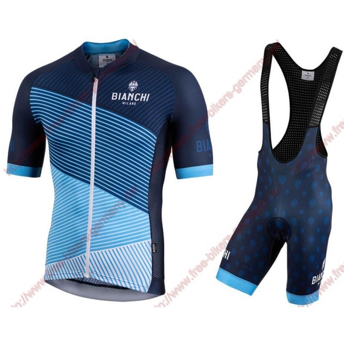 Profiteams BIANCHI MILANO Bisceglie Radbekleidung Satz Trikot Kurzarm+Trägerhosen Set Outlet