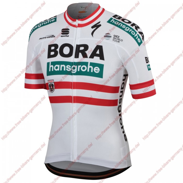 Profiteams Bora Hansgrohe 2019 Austrian champion Trikot Kurzarm Outlet