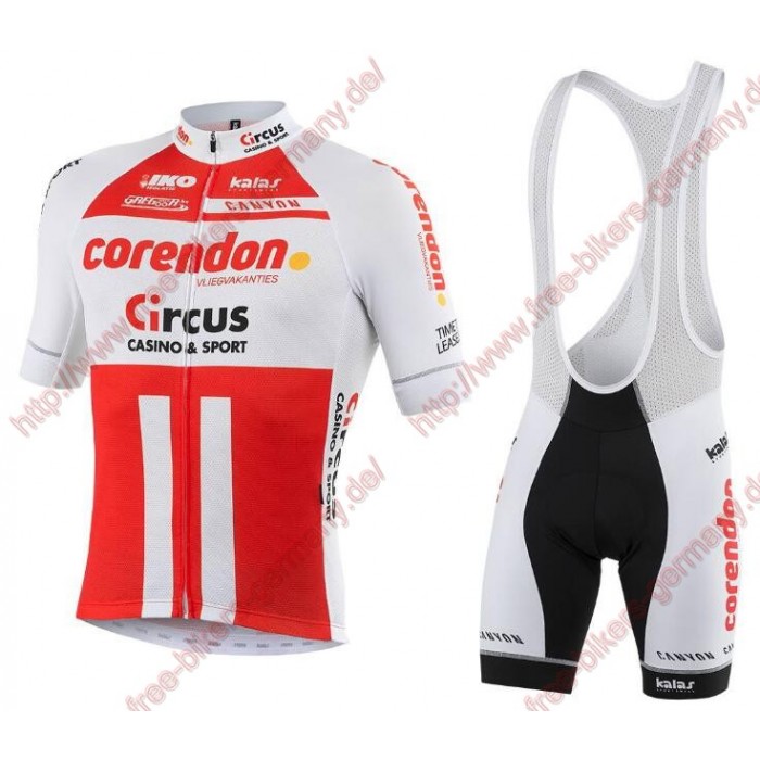 Profiteams Corendon Circus 2019 Radbekleidung Satz Trikot Kurzarm+Trägerhosen Set Outlet