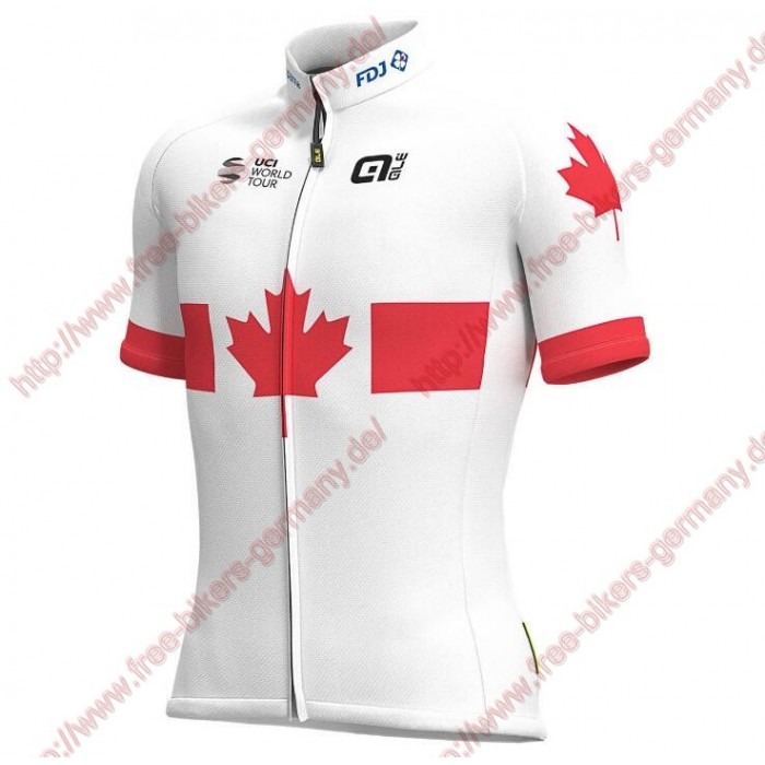 Profiteams 2019 Groupama FDJ Canadian Champion Trikot Kurzarm Outlet