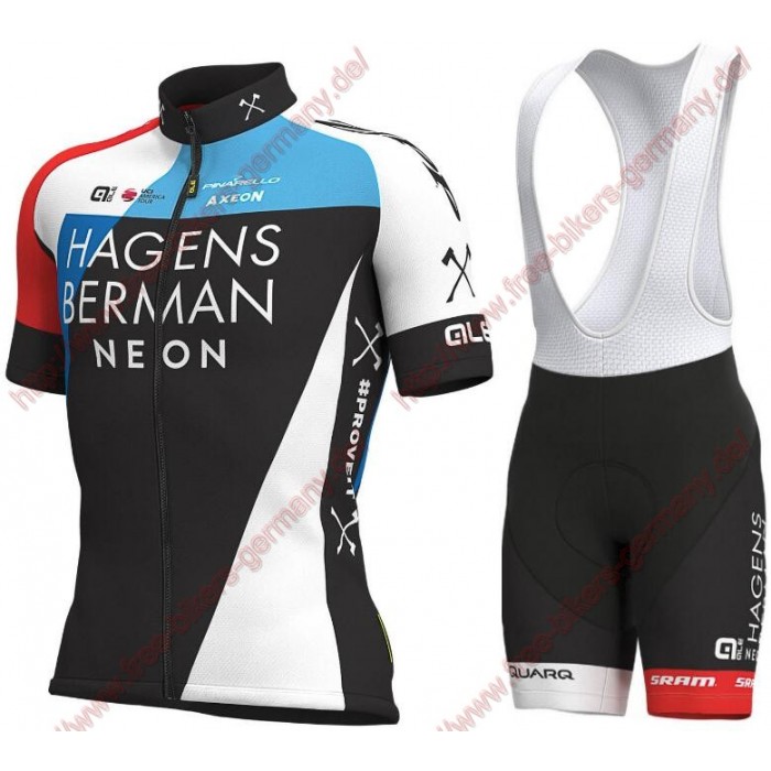 Profiteams 2019 HAGENS BERMAN AXEON Radbekleidung Satz Trikot Kurzarm+Trägerhosen Set Outlet