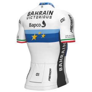 Bahrain Victorious Europameister 2022 Radtrikot kurzarm-ALE Radsport-Profi-Team