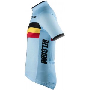 BELGIEN 2022 Radtrikot kurzarm(langer RV)-Radsport-National-Team