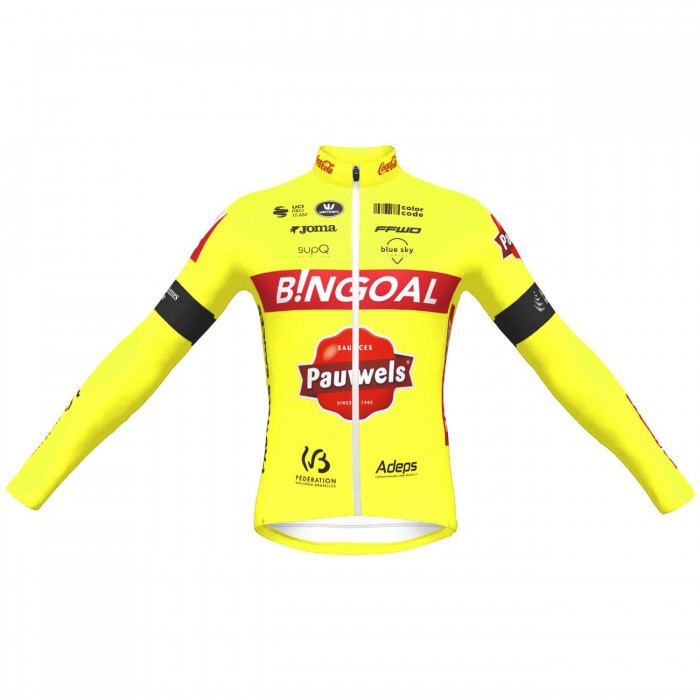 Bingoal Pauwels Sauces WB 2022 Radtrikot langarm-Radsport-Profi-Team