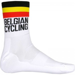 BELGIEN 2022 Radsocken weiß-Radsport-National-Team