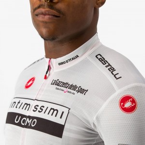 Giro d'Italia 2023 MAGLIA BIANCO Set(Radtrikot+Trägerhose)