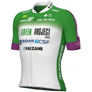 Green Project-Bardiani Csf-Faizane' 2023 Set(Radtrikot langer RV+Trägerhose)-ALE Radsport-Profi-Team