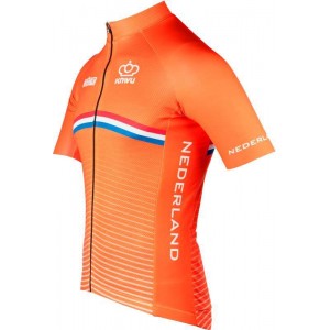 NIEDERLANDE 2022 Radtrikot kurzarm(langer RV)-Radsport-National-Team