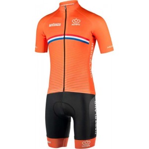 NIEDERLANDE 2022 Trägerhose kurz-Radsport-National-Team