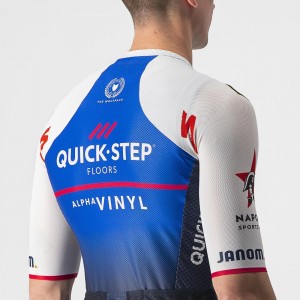 Quick Step-Alpha Vinyl 2022 CLIMBER'S 3.1 Radtrikot kurzarm(langer RV)-Radsport-Profi-Team