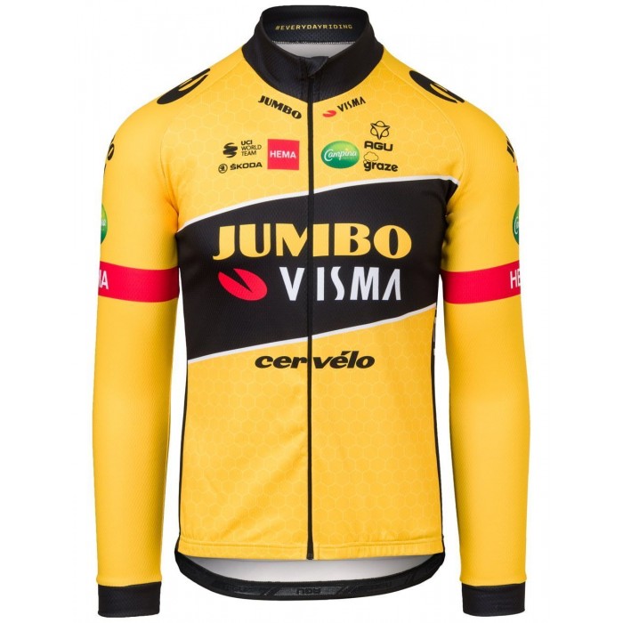 TEAM JUMBO-VISMA 2022 Radtrikot langarm-Radsport-Profi-Team