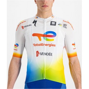 Team TotalEnergies 2022 Radtrikot kurzarm(langer Reißverschluss)-Radsport-Profi-Team