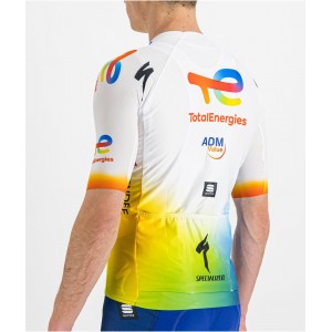 Team TotalEnergies 2022 Radtrikot kurzarm(langer Reißverschluss)-Radsport-Profi-Team