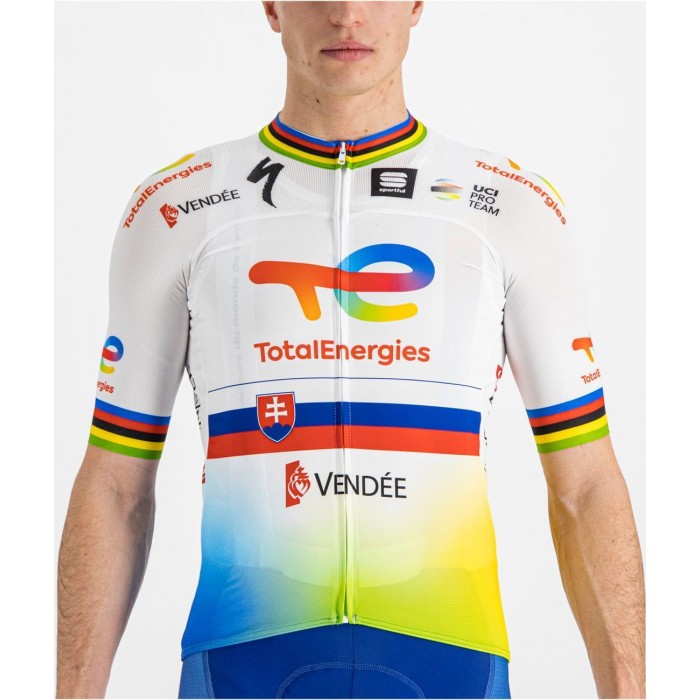 Team TotalEnergies slowakischer Meister Sagan edition 2022 Radtrikot kurzarm-Radsport-Profi-Team