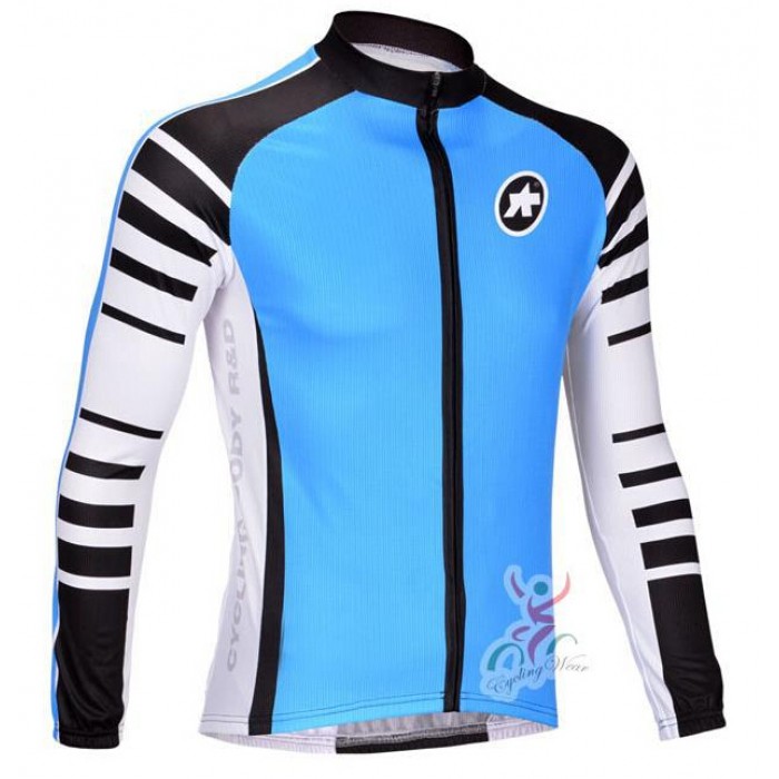 2015 ASSOS blau Fahrradtrikot Langarm BQKS590