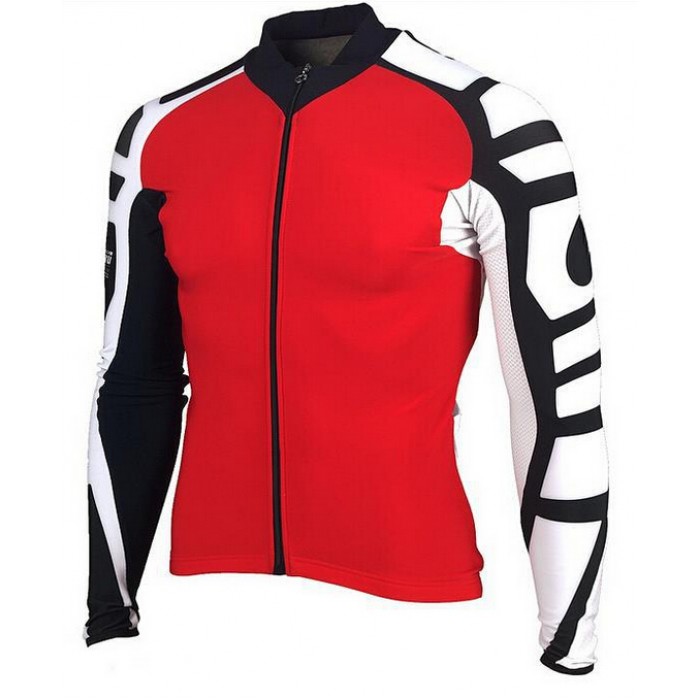 2015 ASSOS rot Fahrradtrikot Langarm MIBF270