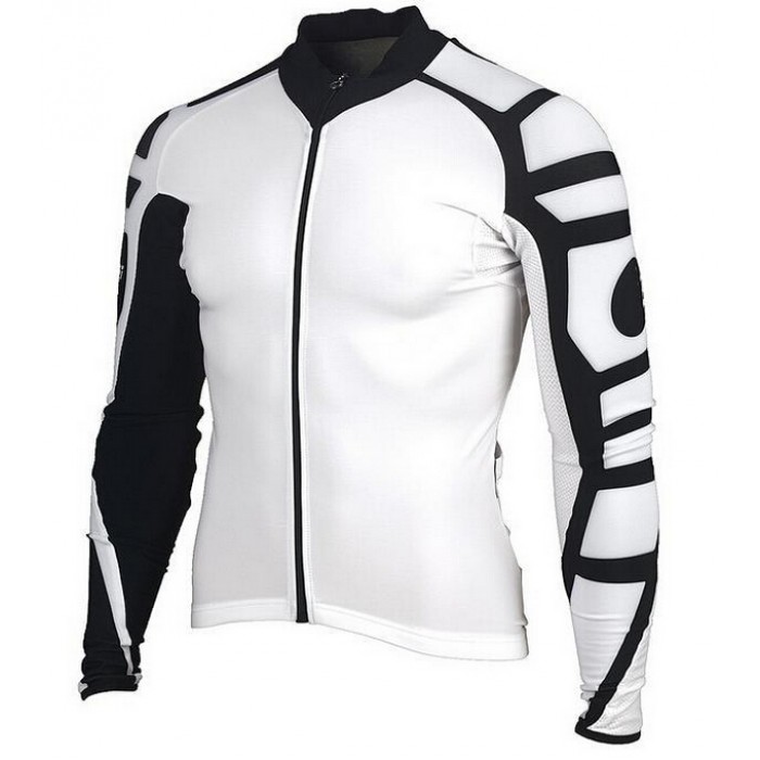 2015 ASSOS Weiß Fahrradtrikot Langarm RJLU869