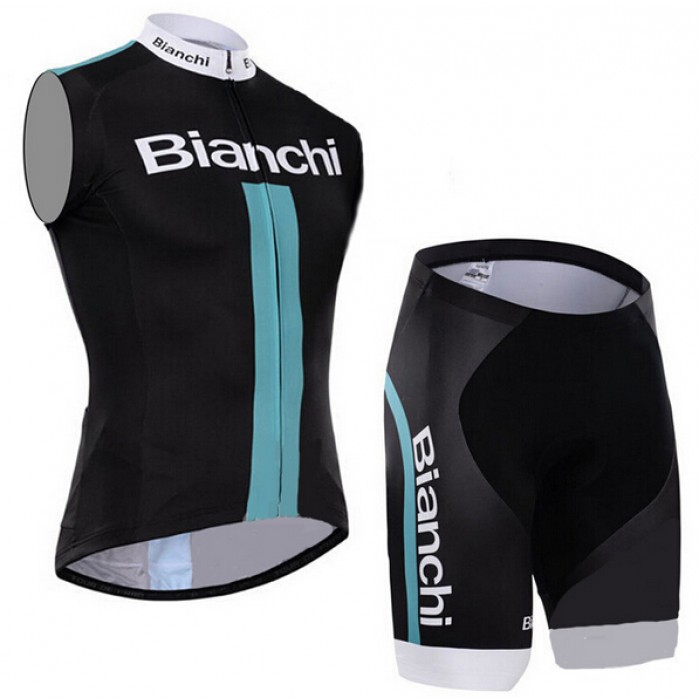 2015 Bianchi ärmelloses Trikot und Kurz Radhose PTTH633