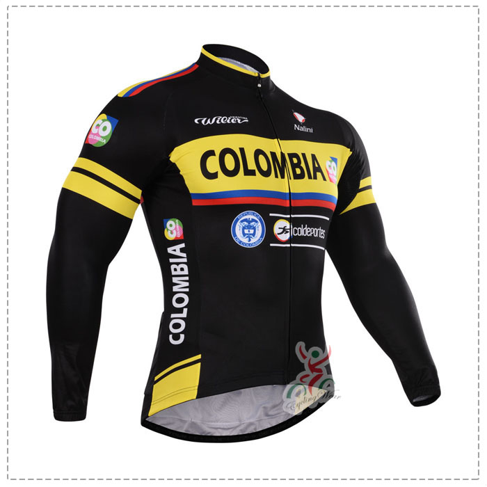 2015 Colombia Fahrradtrikot Langarm DBLD432