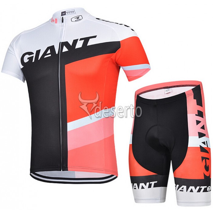 2015 Giant Radbekleidung Radtrikot Kurzarm und Fahrradhosen Kurz schwarz Rote FMHW826